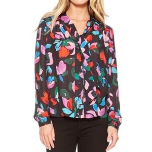 Equipment silk  eclipse blouse print pattern size small